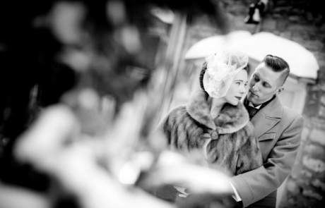 Quebec winter intimate wedding