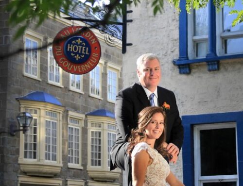 Mariage d’automne dans la ville de Québec