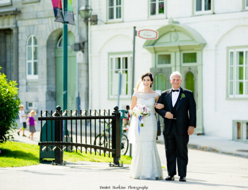 Wedding ceremony celebrated on the Plains of Abraham, Quebec city