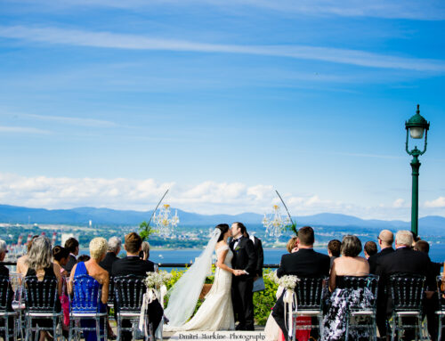 Wedding ceremony celebrated on the Plains of Abraham, Quebec city