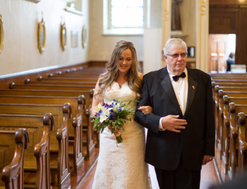 Quebec City intimate religious wedding ceremony