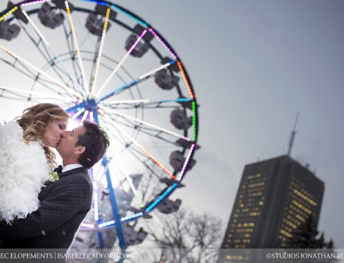 Mariage hivernal à Québec
