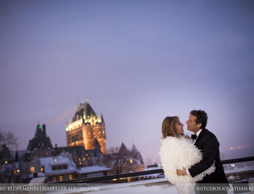 Mariage hivernal à Québec
