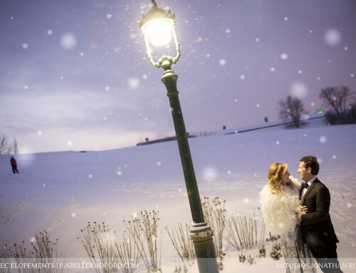 Mariage hivernal à Québec