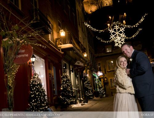 Jessica & Sean, Taunton, Massachusetts: A Quebec City intimate wedding celebrated on Sunday, December 17, 2017