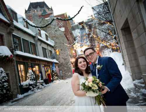 Caitlynn & Matthew, Winnipeg, Manitoba: A Quebec City elopement celebrated on Friday, February 9, 2018